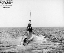 Drum leaving Mare Island