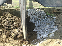 digging out under the rudder